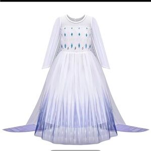 NEW Disney Frozen 2 Elsa Princess Dress – Sparkly Sequin Mesh Party Gown Queen